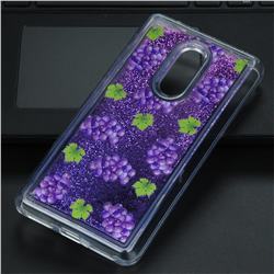 Purple Grape Glassy Glitter Quicksand Dynamic Liquid Soft Phone Case for Xiaomi Redmi Note 4 Red Mi Note4
