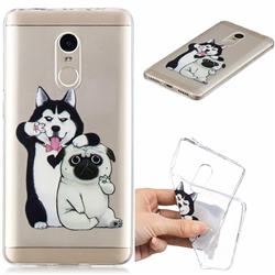 Selfie Dog Clear Varnish Soft Phone Back Cover for Xiaomi Redmi Note 4 Red Mi Note4