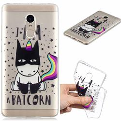 Batman Clear Varnish Soft Phone Back Cover for Xiaomi Redmi Note 4 Red Mi Note4