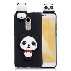 Red Bow Panda Soft 3D Climbing Doll Soft Case for Xiaomi Redmi Note 4 Red Mi Note4