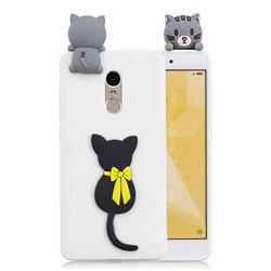 Little Black Cat Soft 3D Climbing Doll Soft Case for Xiaomi Redmi Note 4 Red Mi Note4