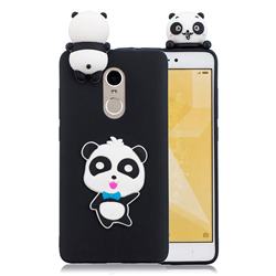 Blue Bow Panda Soft 3D Climbing Doll Soft Case for Xiaomi Redmi Note 4 Red Mi Note4