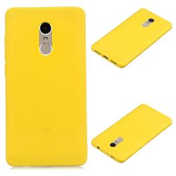 Candy Soft Silicone Protective Phone Case for Xiaomi Redmi Note 4 Red Mi Note4 - Yellow