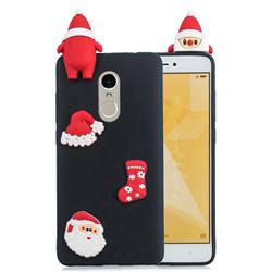 Black Santa Claus Christmas Xmax Soft 3D Silicone Case for Xiaomi Redmi Note 4 Red Mi Note4