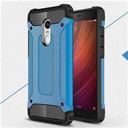 King Kong Armor Premium Shockproof Dual Layer Rugged Hard Cover for Xiaomi Redmi Note 4 Red Mi Note4 - Sky Blue