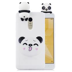 Smiley Panda Soft 3D Climbing Doll Soft Case for Xiaomi Redmi Note 4 Red Mi Note4