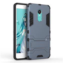 Armor Premium Tactical Grip Kickstand Shockproof Dual Layer Rugged Hard Cover for Xiaomi Redmi Note 4X - Navy