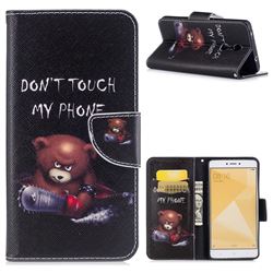 Chainsaw Bear Leather Wallet Case for Xiaomi Redmi Note 4X