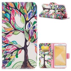 The Tree of Life Leather Wallet Case for Xiaomi Redmi Note 4X