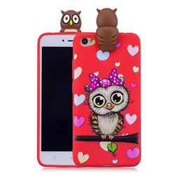 Bow Owl Soft 3D Climbing Doll Soft Case for Xiaomi Redmi Note 5A