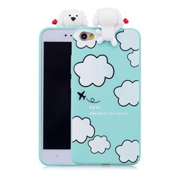 Cute Cloud Girl Soft 3D Climbing Doll Soft Case for Xiaomi Redmi Note 5A