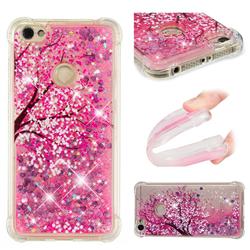 Pink Cherry Blossom Dynamic Liquid Glitter Sand Quicksand Star TPU Case for Xiaomi Redmi Note 5A