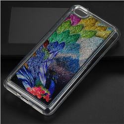 Phoenix Glassy Glitter Quicksand Dynamic Liquid Soft Phone Case for Xiaomi Redmi Note 5A