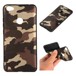 Camouflage Soft TPU Back Cover for Xiaomi Redmi Note 5A - Gold Coffee