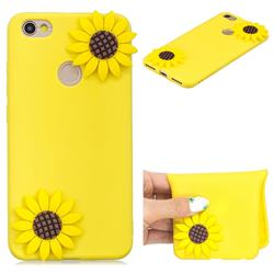 Yellow Sunflower Soft 3D Silicone Case for Xiaomi Redmi Note 5A