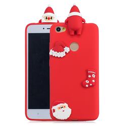 Red Santa Claus Christmas Xmax Soft 3D Silicone Case for Xiaomi Redmi Note 5A