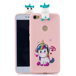 Music Unicorn Soft 3D Climbing Doll Soft Case for Xiaomi Redmi Note 5A