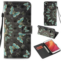 Golden Butterflies 3D Painted Leather Wallet Case for Xiaomi Redmi Note 5A