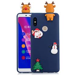Navy Elk Christmas Xmax Soft 3D Silicone Case for Xiaomi Redmi Note 5 Pro