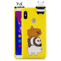 Striped Bear Soft 3D Climbing Doll Soft Case for Xiaomi Redmi Note 5 Pro