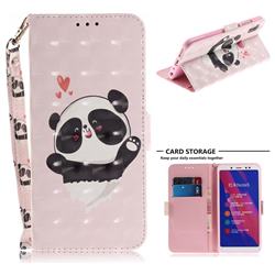 Heart Cat 3D Painted Leather Wallet Phone Case for Xiaomi Redmi Note 5 Pro
