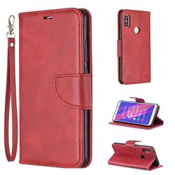 Classic Sheepskin PU Leather Phone Wallet Case for Xiaomi Redmi Note 5 Pro - Red