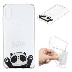 Hello Panda Super Clear Soft TPU Back Cover for Mi Xiaomi Redmi Note 6