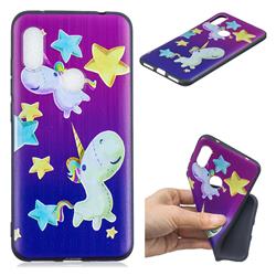 Pony 3D Embossed Relief Black TPU Cell Phone Back Cover for Mi Xiaomi Redmi Note 6