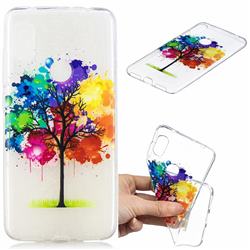 Oil Painting Tree Clear Varnish Soft Phone Back Cover for Mi Xiaomi Redmi Note 6
