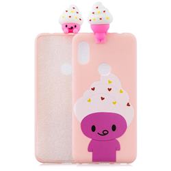 Ice Cream Man Soft 3D Climbing Doll Soft Case for Mi Xiaomi Redmi Note 6