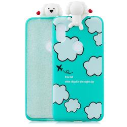 Cute Cloud Girl Soft 3D Climbing Doll Soft Case for Mi Xiaomi Redmi Note 6