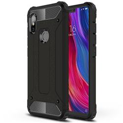 King Kong Armor Premium Shockproof Dual Layer Rugged Hard Cover for Mi Xiaomi Redmi Note 6 - Black Gold