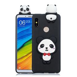 Red Bow Panda Soft 3D Climbing Doll Soft Case for Mi Xiaomi Redmi Note 6 Pro