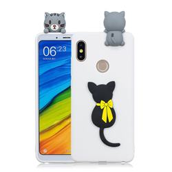 Little Black Cat Soft 3D Climbing Doll Soft Case for Mi Xiaomi Redmi Note 6 Pro