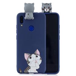 Big Face Cat Soft 3D Climbing Doll Soft Case for Xiaomi Mi Redmi Note 7 / Note 7 Pro