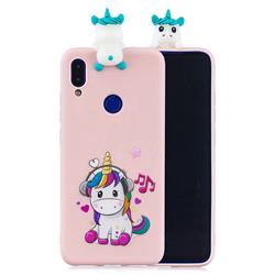 Music Unicorn Soft 3D Climbing Doll Soft Case for Xiaomi Mi Redmi Note 7 / Note 7 Pro