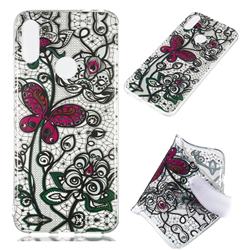 Butterfly Flowers Super Clear Soft TPU Back Cover for Xiaomi Mi Redmi Note 7 / Note 7 Pro
