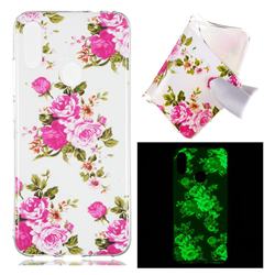 Peony Noctilucent Soft TPU Back Cover for Xiaomi Mi Redmi Note 7 / Note 7 Pro