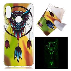 Owl Wind Chimes Noctilucent Soft TPU Back Cover for Xiaomi Mi Redmi Note 7 / Note 7 Pro