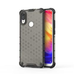 Honeycomb TPU + PC Hybrid Armor Shockproof Case Cover for Xiaomi Mi Redmi Note 7 / Note 7 Pro - Gray