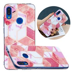 Cherry Glitter Painted Marble Electroplating Protective Case for Xiaomi Mi Redmi Note 7 / Note 7 Pro