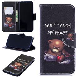 Chainsaw Bear Leather Wallet Case for Xiaomi Mi Redmi Note 7 / Note 7 Pro