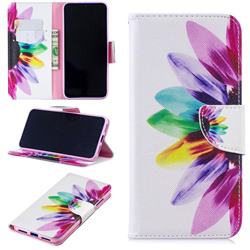 Seven-color Flowers Leather Wallet Case for Xiaomi Mi Redmi Note 7 / Note 7 Pro