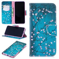 Blue Plum Leather Wallet Case for Xiaomi Mi Redmi Note 7 / Note 7 Pro