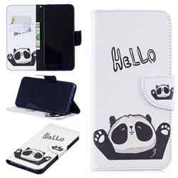 Hello Panda Leather Wallet Case for Xiaomi Mi Redmi Note 7 / Note 7 Pro