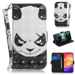 Angry Bear 3D Painted Leather Wallet Phone Case for Xiaomi Mi Redmi Note 7 / Note 7 Pro