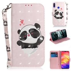 Heart Cat 3D Painted Leather Wallet Phone Case for Xiaomi Mi Redmi Note 7 / Note 7 Pro