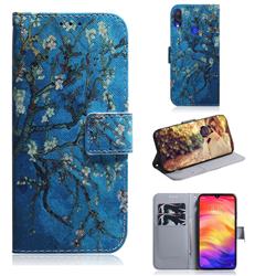 Apricot Tree PU Leather Wallet Case for Xiaomi Mi Redmi Note 7 / Note 7 Pro
