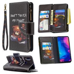 Chainsaw Bear Binfen Color BF03 Retro Zipper Leather Wallet Phone Case for Xiaomi Mi Redmi Note 7 / Note 7 Pro
