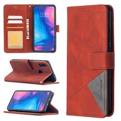Binfen Color BF05 Prismatic Slim Wallet Flip Cover for Xiaomi Mi Redmi Note 7 / Note 7 Pro - Brown
